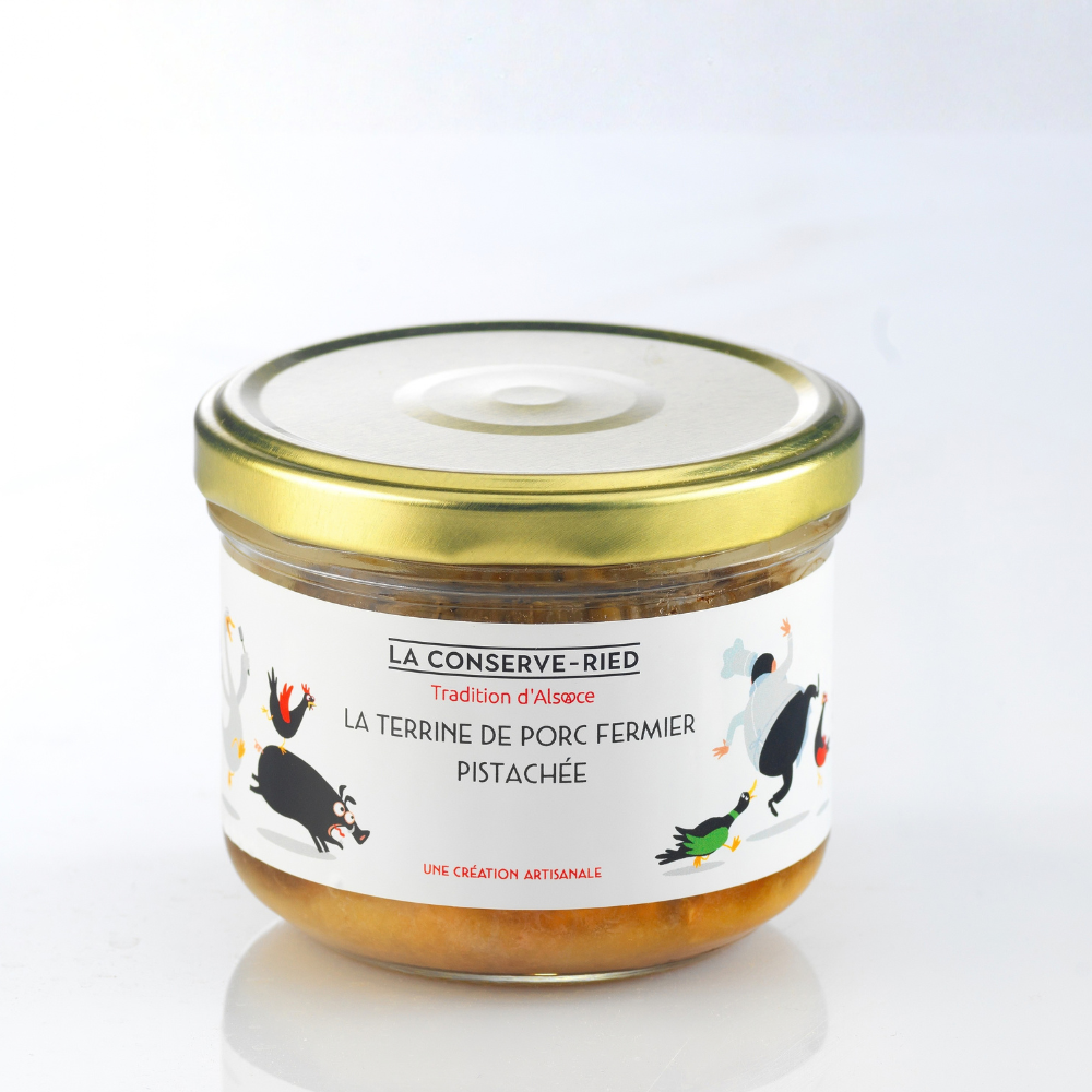 La terrine de porc fermier pistaché 180g