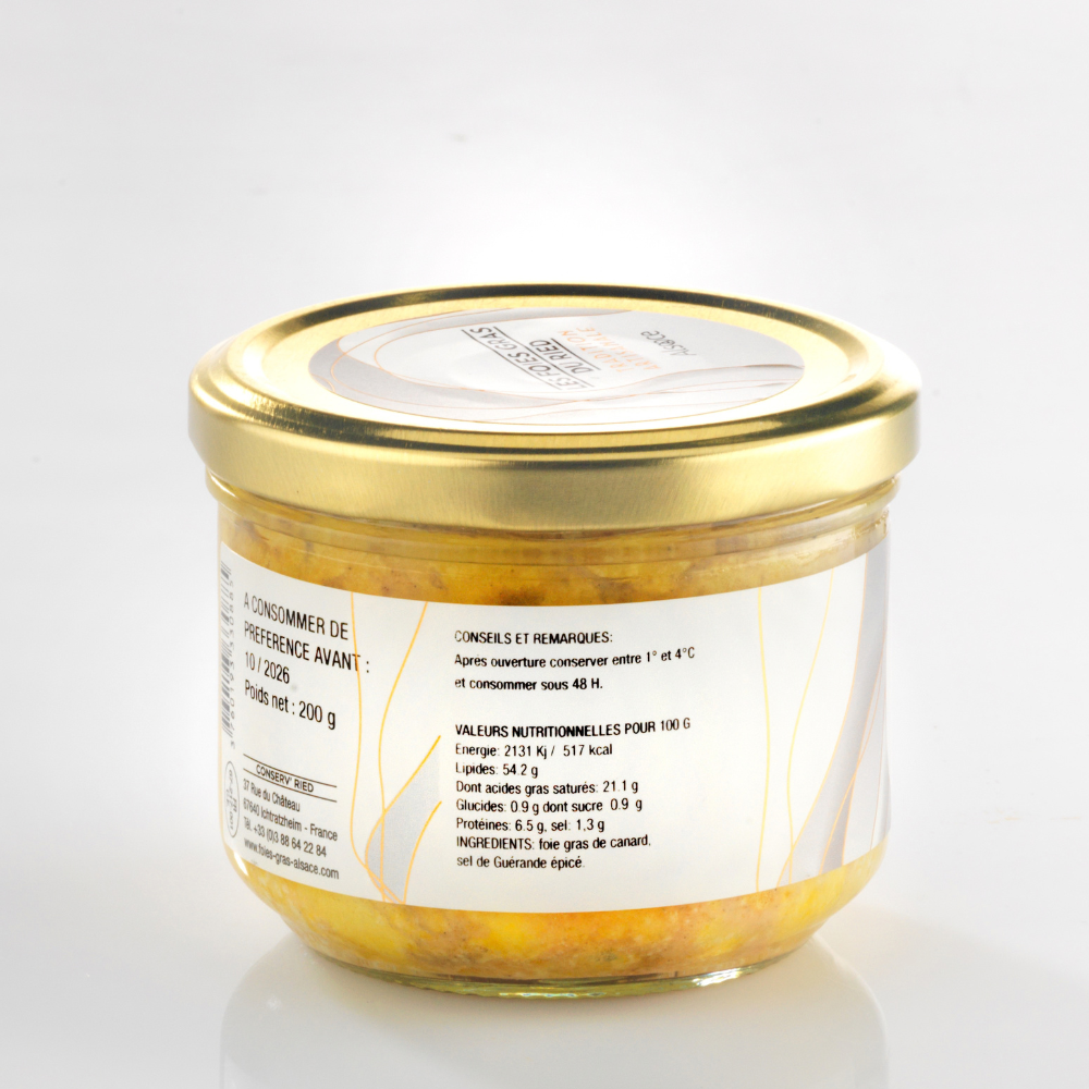 foie gras de canard entier conserve les foies gras du ried