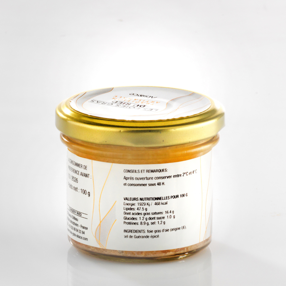 foie gras d'oie en conserve 100g