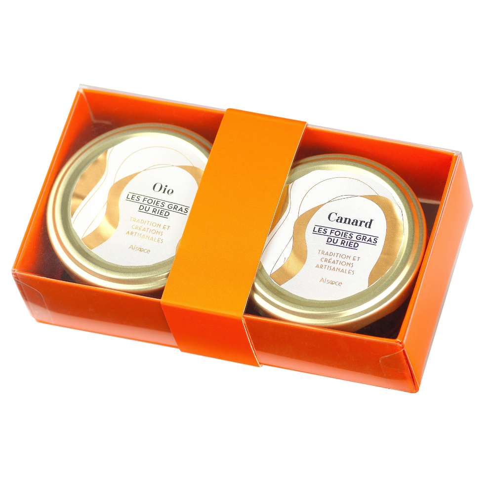 Duo de foies gras 2x50g les foies gras du ried