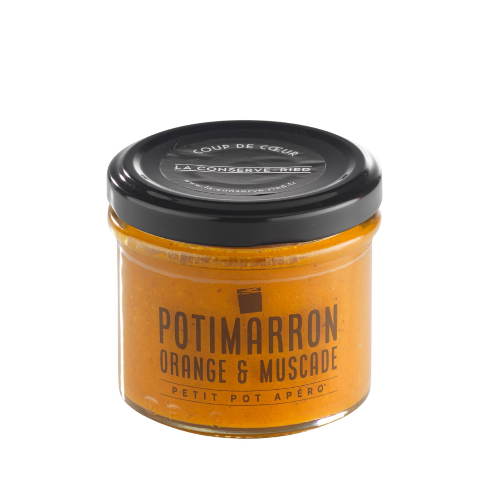 Petit pot apéro potimarron, orange et muscade 100g Petit pot apéro potimarron, orange et muscade 100g