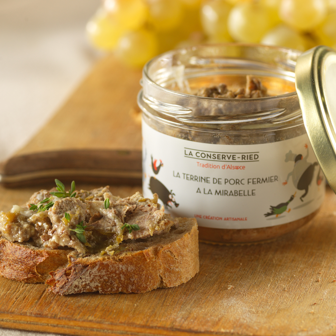 Terrine de porc fermier mirabelle 180g