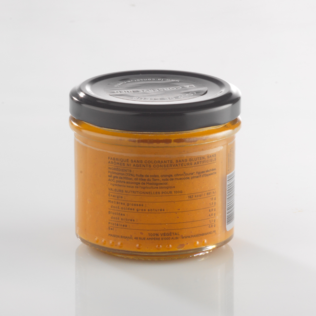 petit pot apéro potimarron orange et muscade 100g
