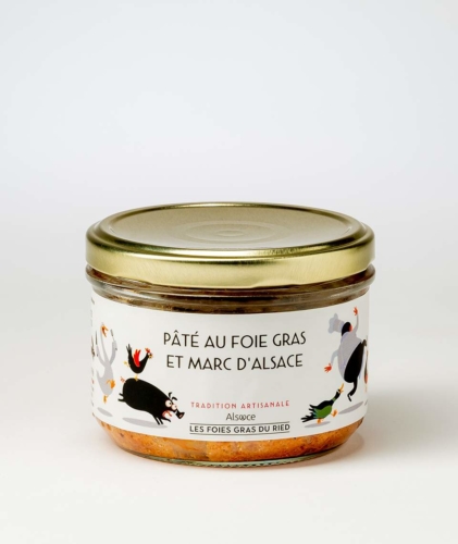 paté au foie gras et marc d'alsace