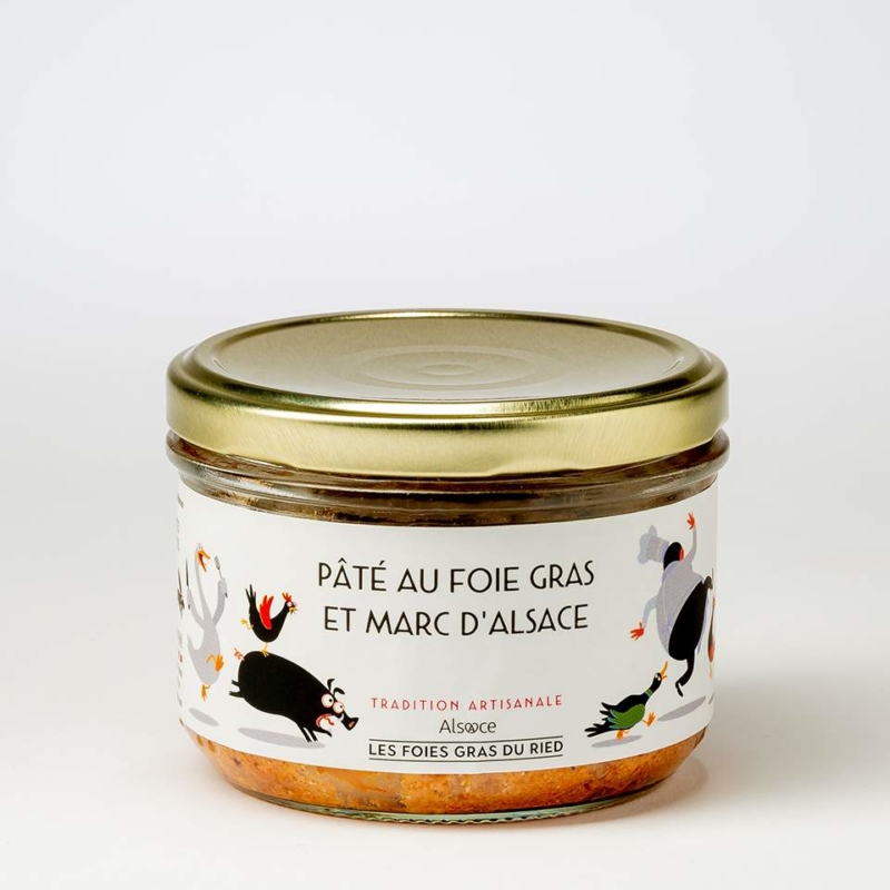 paté au foie gras et marc d'alsace