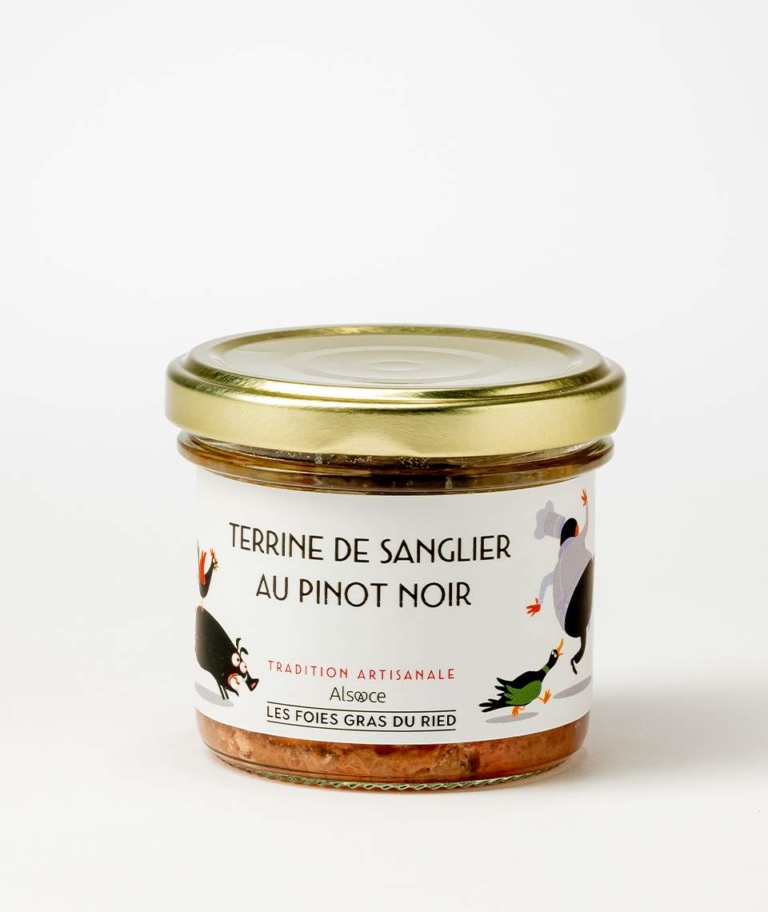Les foies gras du Ried Terrine de sanglier au pinot noir 90G
